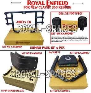 100% Genuine Royal Enfield "COMBO PACK OF 4 PCS" For New Classic 350 Reborn - Picture 1 of 21