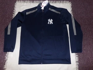 MLB NY New York Yankees Baseball Antigua Men's Flight Jacket XLG NWT - Picture 1 of 3