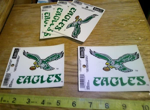 Vintage lot 5 Philadelphia Eagles window cling sheets NFL 1990's - Picture 1 of 2
