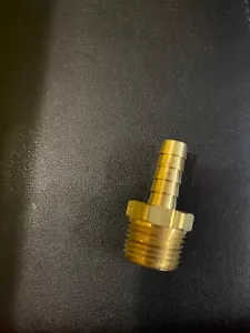 ⅜ HOSE BARB X ½ MALE NPT Brass Pipe Fitting Gas Fuel Water Air --- Pack of 10 - Picture 1 of 1