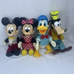 Rare Vintage 90’s MICKEY MOUSE MINNIE DONALD GOOFY Vinyl Dolls Disney World Lot - Bild 1 von 24