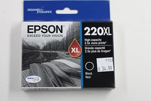 Epson 220XL (T220XL120S) Black Ink Cartridge - Photo 1/3