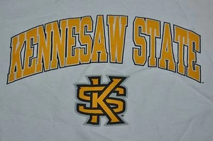 t-shirt media kenesaw state university gufi geotgia 21 pollici pit to pit - Foto 1 di 3