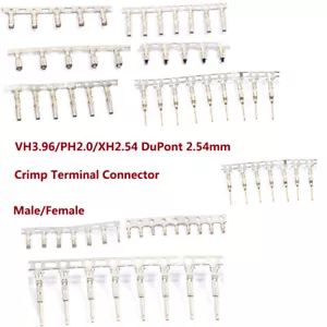 VH3.96/PH2.0/XH2.54 DuPont 2.54mm Crimp Terminal Connector Male/Female Head Reed - Picture 1 of 12
