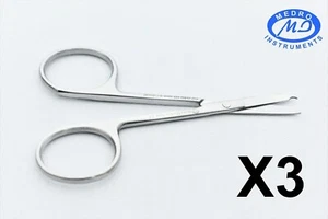 3xSPENCER STITCH SUTURE SCISSORS3.5 SURGICAL VETERINARY INSTRUMENT ROUND PATTERN - Picture 1 of 21