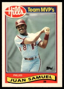 Juan Samuel 1989 Topps Hills Team MVP's #25 Philadelphia Phillies - Picture 1 of 2