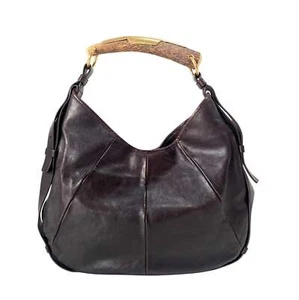 SAINT LAURENT Mombasa Chocolate Brown Handle Bag - Picture 1 of 18