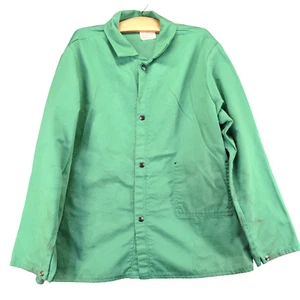 Magid Mens SparkGuard Flame Resistant Welding Jacket Green Large #1830 - Picture 1 of 18