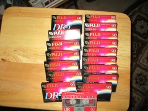 FUJI Normal Bias DR-I 90 & 60 Minute Cassette Tapes ~ "Factory Sealed" 17 PCs - Picture 1 of 1