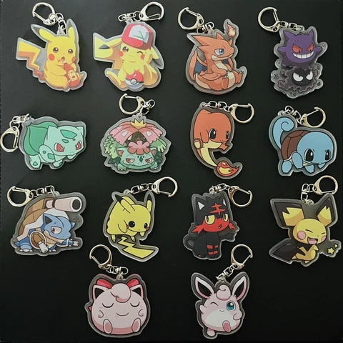 Cute Pokémon Keychain Cartoon Anime Keychain Accessories Cover