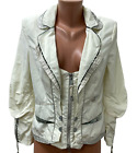SPORTALM Kitzbühel size 40 M / L jacket transition jacket LOGO ivory ecru zip