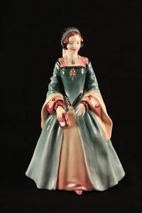 Vintage Royal Doulton Bone China Figur HN 2022 "Janice" im grünen Kleid - Bild 1 von 14