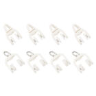  50 Pcs Curtain Track Pulley Stainless Steel Plastic Ceiling Runner