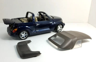 1/18  SCALE   CHRYSLER PT CRUISER CONVERTIBLE IN D.BLUE BY MOTOR MAX  UPC #73122 - Image 1 of 4