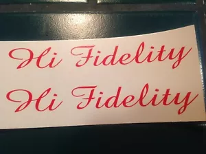 JUKEBOX ROCK-OLA HIGH FIDELITY DECALS 2 at 6.25 INCHES LONG - Picture 1 of 1