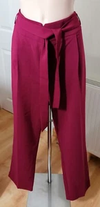 TU Premium Collection Size 22 Red Tailored Trousers BNWT - Picture 1 of 7