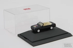 Herpa BMW 3er Cabrio black with Airbrush - in PC-Display case - 1:87 - /H13364 - Picture 1 of 1