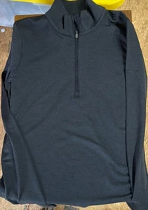 NWT Women’s Vuori Clothing Halo Essential Half Zip Pullover Top, Black Small - Picture 1 of 5