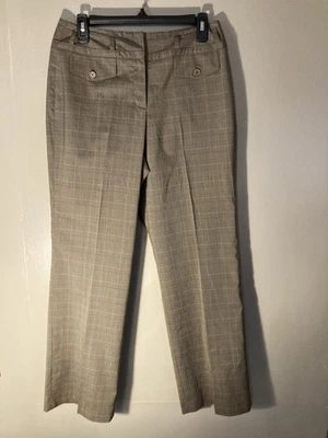 Larry Levine Petite Stretch Career/Dress Pants Womens 10P/Beige/Machine Washable - Image 1 of 4