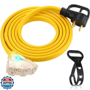 Tellegloww 10 Fuß Flach Wohnmobil Generator Adapter Kabel Kompatibel mit NEMA TT-30P t - Bild 1 von 5