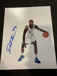 DARIQ WHITEHEAD SIGNED 8X10 PHOTO DUKE BASKETBALL AUTOGRAPH BLUE DEVILS NETS - Picture 1 of 1