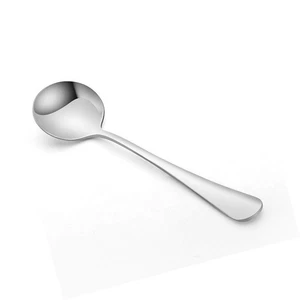 10 Stück Suppenlöffel Rund Edelstahl Bouillon Löffel Runde Löffel 6,7 Zoll - Bild 1 von 6