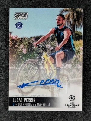 2020-21 Topps Stadium Club Chrome UEFA LUCAS PERRIN Rookie RC Auto SP #CA-LP - Image 1 of 3