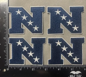 Lotto di 4 FERRI CON LOGO NFC SU TOPPA RICAMATA - Foto 1 di 1