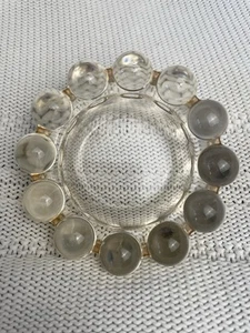MCM Anchor Hocking Boopie Bubble Glass VTG Ashtray Trinket Dish Clear - Picture 1 of 4