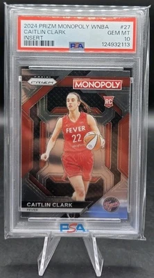 2024 Panini Prizm Monopoly Caitlin Clark Insert PSA 10 #27 Fever Rookie - Image 1 of 2