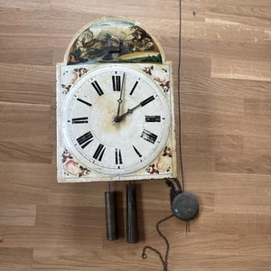 Frühe Kuckucksuhr Holzplatinwerk Schwarzwalduhr Schilderuhr Antik Wanduhr Uhr - Bild 1 von 15