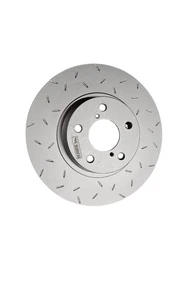 Hawk Quiet Slot Slotted Front Brake Rotor for 2002-2014 Subaru Impreza BRZ Saab - Picture 1 of 4