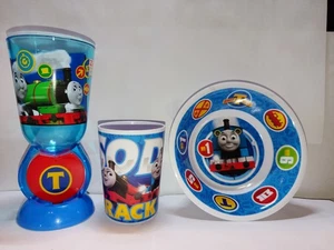 Thomas And Friends Zak Melamine Bowl And Cups BPA Free Like New - Bild 1 von 9