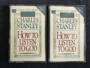 VINTAGE CHARLES STANLEY How To Listen To God 2-Cassette Set Inspirational Sermon - Foto 1 di 8