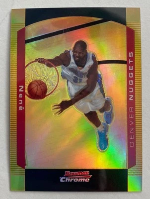 Nene Hilario Bowman 2004 cromo #31 refractor de oro/50 Foto 1 de 2
