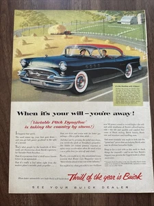1955 Variable Pitch Dynaflow Is Taking The Country By Storm Buick Car Print Ad - Picture 1 of 2