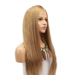 #18 Blonde Farbe Lace Front Echthaar Perücke für Frauen Brasilianische Remy Kleberlos... - Bild 1 von 6