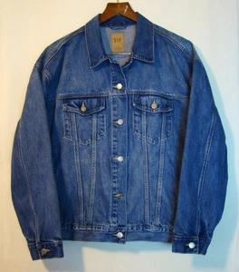 Chaqueta de camionero Gap para hombre talla grande XL denim cierre de botones 100 % algodón D121 - Imagen 1 de 9
