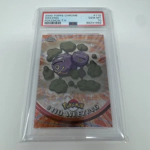 PSA 10 Gem Mint Pokemon Weezing 2000 Topps Chrome #110 - Picture 1 of 6