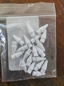 20 Pack Replacement Tips for Apple Pencil 1st & 2nd Gen iPad Pro | White Nibs - Picture 1 of 1