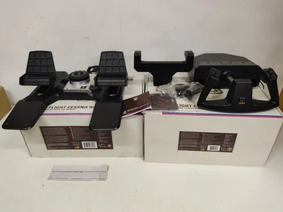 Saitek Pro Flight Rudder Pedals CESSNA + Yoke System Simulator - Bild 1 von 4