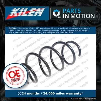 Coil Spring fits VAUXHALL CORSAVAN E 1.3D Front 2014 on Suspension Kilen 312643 - Image 1 of 4