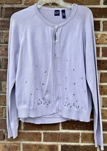 Vintage GAP 90s Sweater And Cami Set Hand Embroidered Picot Edge L Classic - Bild 1 von 17