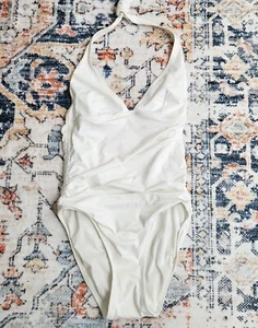 DKNY Swimwear Women Swimsuit Top White Adjustable Strap Size 8 RN85736 - Picture 1 of 7