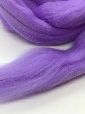 Wool Roving, Purple Periwinkle MERINO Wool Roving, Spin Wool, Felting Wool - Image 1 of 4