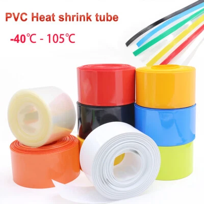 TUBO TERMORRETRÁCTIL DE PVC RC BATERÍA/CABLE/ENVOLTURAS DE ALAMBRE ANCHO DE FUNDA 7 MM a 23 mm Foto 1 de 4