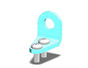 -3 AN BULKHEAD TAB, SET OF 2 W/ HARDWARE - Picture 1 of 4