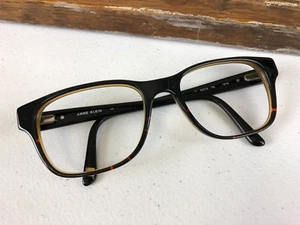 ANNE KLEIN Womens Eyeglasses Frames 52-18-135 12/18 Black Tortoise Shell Glasses - Picture 1 of 6