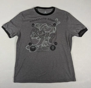 Disneyland Resort T-Shirt Adult Size Medium Grey Mickey Wizard Disney Parks 2017 - Picture 1 of 7