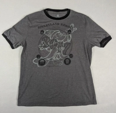 Camiseta Disneyland Resort Adulto Talla Mediana Gris Mickey Wizard Parques Disney 2017 Foto 1 de 4